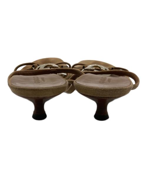 GUCCI（グッチ）GUCCI (グッチ) インターロックキングGTストラップ ブラウン サイズ: 35 1/2の古着・服飾アイテム