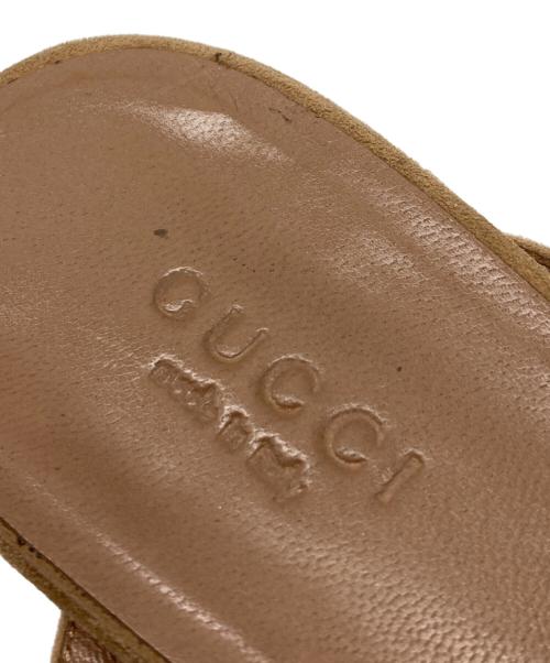 GUCCI（グッチ）GUCCI (グッチ) インターロックキングGTストラップ ブラウン サイズ: 35 1/2の古着・服飾アイテム