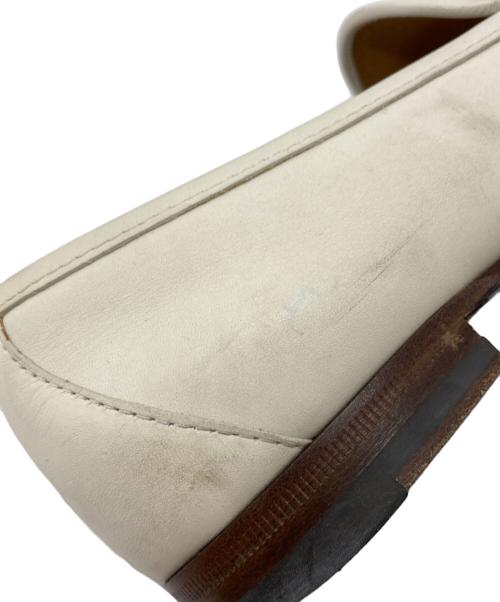 GUCCI（グッチ）GUCCI (グッチ) ビットローファー ホワイト サイズ:36の古着・服飾アイテム