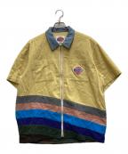 ROUND TWO by Sean Wotherspoon×2Gラウンド トゥー×ツージー）の古着「コーデュロイジップシャツ」｜イエロー