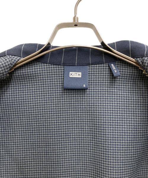 KITH（キス）KITH (キス) Pinstripe Woodpoint Shooting Shirt ネイビー サイズ:Sの古着・服飾アイテム
