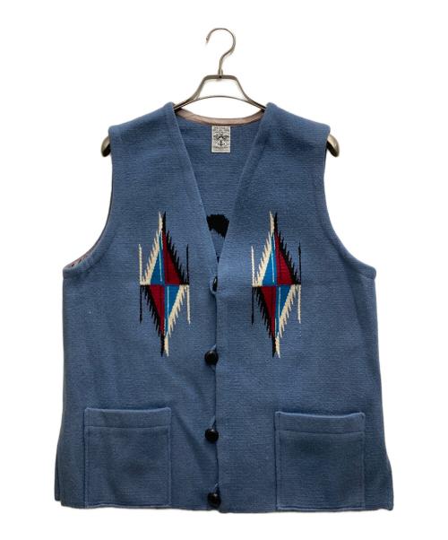 ORTEGA's（オルテガ）ORTEGA'S (オルテガ) チマヨベスト ブルー サイズ:FREEの古着・服飾アイテム