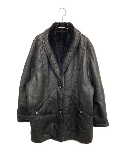 USED（ユーズド）USED (ユーズド) ムートンコート ブラック サイズ:46の古着・服飾アイテム