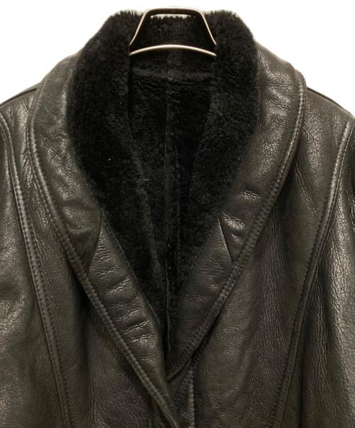 USED（ユーズド）USED (ユーズド) ムートンコート ブラック サイズ:46の古着・服飾アイテム