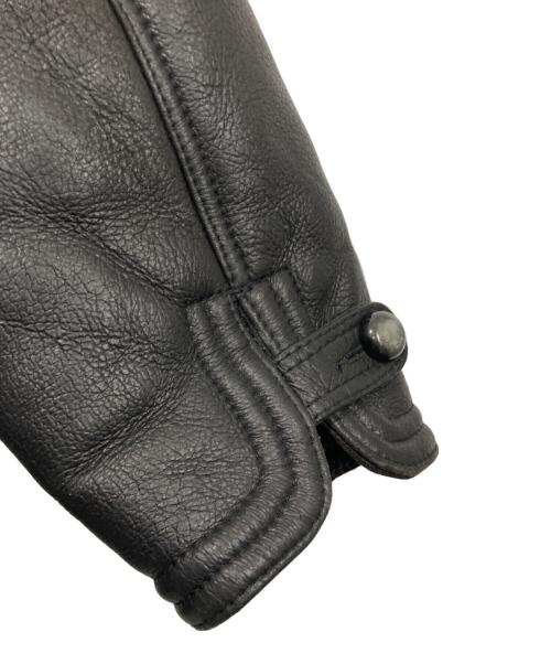 USED（ユーズド）USED (ユーズド) ムートンコート ブラック サイズ:46の古着・服飾アイテム