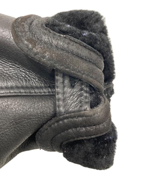 USED（ユーズド）USED (ユーズド) ムートンコート ブラック サイズ:46の古着・服飾アイテム