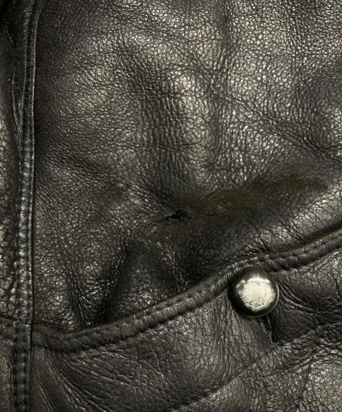 USED（ユーズド）USED (ユーズド) ムートンコート ブラック サイズ:46の古着・服飾アイテム