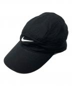 NIKE×stussyナイキ×ステューシー）の古着「コラボリネンキャップ」｜ブラック