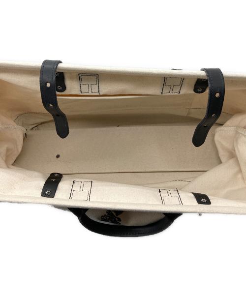 GLAD HAND（グラッドハンド）GLAD HAND (グラッドハンド) OLD CROW クロウメイソンバッグ ベージュ×ブラックの古着・服飾アイテム