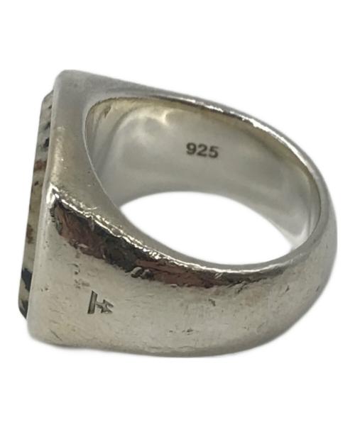 TOM WOOD（トムウッド）TOM WOOD (トムウッド) CUSHION LEOPARD RING シルバー×ベージュ サイズ:6の古着・服飾アイテム