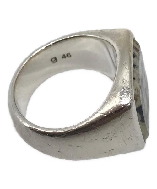 TOM WOOD（トムウッド）TOM WOOD (トムウッド) CUSHION LEOPARD RING シルバー×ベージュ サイズ:6の古着・服飾アイテム