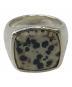TOM WOOD（トムウッド）の古着「CUSHION LEOPARD RING」｜シルバー×ベージュ
