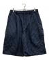 stussy（ステューシー）の古着「リンクルストライプボリュームプリーツショートパンツ」｜ネイビー
