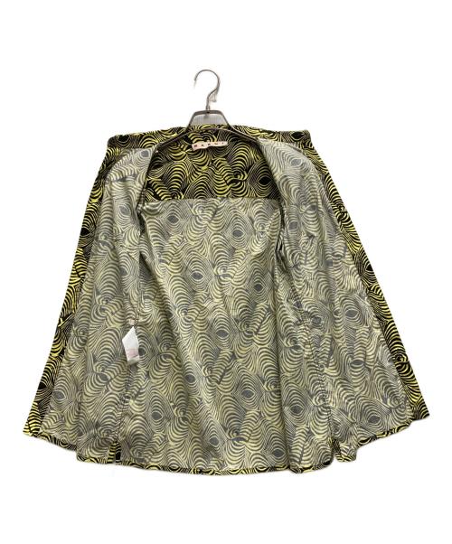 MARNI（マルニ）MARNI (マルニ) 総柄シャツ イエロー×ブラック サイズ:40の古着・服飾アイテム