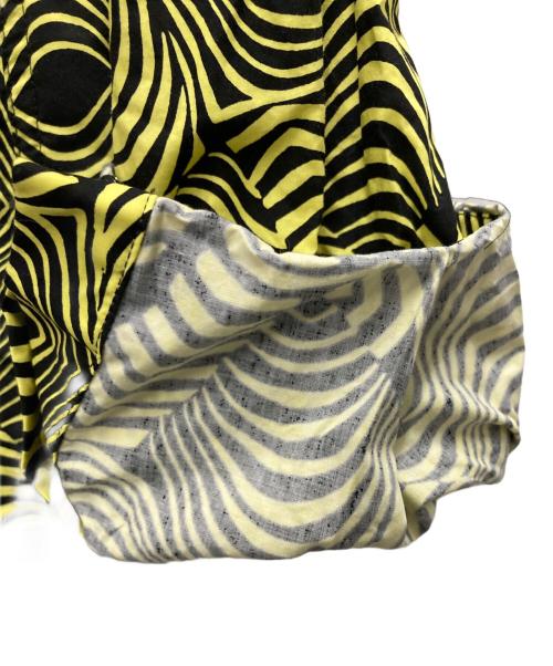 MARNI（マルニ）MARNI (マルニ) 総柄シャツ イエロー×ブラック サイズ:40の古着・服飾アイテム