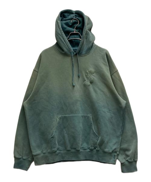 SUPREME（シュプリーム）SUPREME (シュプリーム) Overdyed S Logo Hooded Sweatshirt グリーン サイズ:XLの古着・服飾アイテム