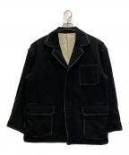 Y'sワイズ）の古着「80'S ウールパイピングジャケット」｜ブラック