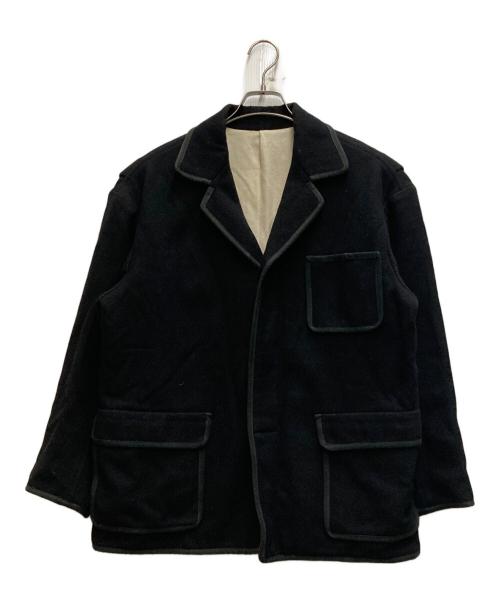 Y's（ワイズ）Y's (ワイズ) 80'S ウールパイピングジャケット ブラック サイズ:不明の古着・服飾アイテム
