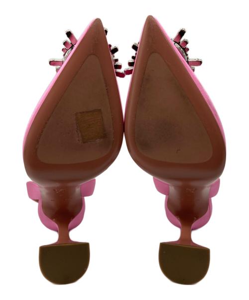 AMINA MUADDI（アミナ・モアディ）AMINA MUADDI (アミナ・モアディ) ビジューヒールパンプス ピンク サイズ:36の古着・服飾アイテム