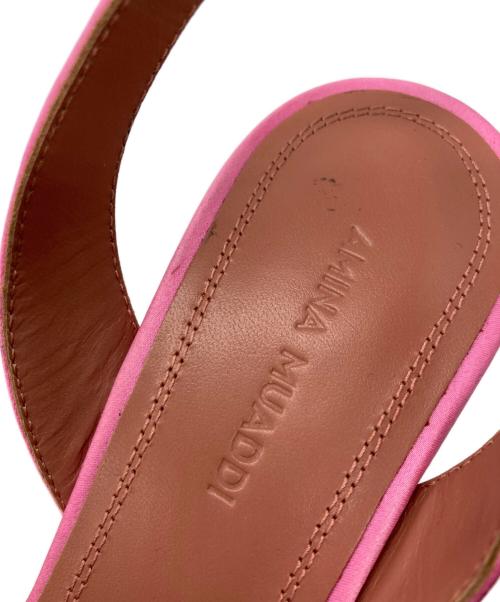 AMINA MUADDI（アミナ・モアディ）AMINA MUADDI (アミナ・モアディ) ビジューヒールパンプス ピンク サイズ:36の古着・服飾アイテム