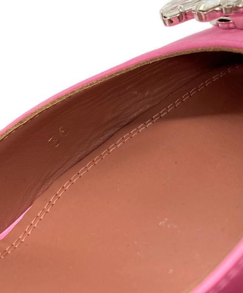 AMINA MUADDI（アミナ・モアディ）AMINA MUADDI (アミナ・モアディ) ビジューヒールパンプス ピンク サイズ:36の古着・服飾アイテム