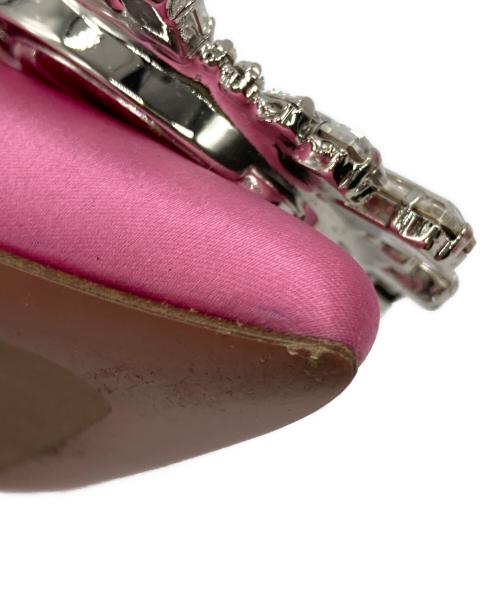 AMINA MUADDI（アミナ・モアディ）AMINA MUADDI (アミナ・モアディ) ビジューヒールパンプス ピンク サイズ:36の古着・服飾アイテム