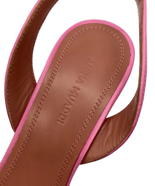 AMINA MUADDI（アミナ・モアディ）AMINA MUADDI (アミナ・モアディ) ビジューヒールパンプス ピンク サイズ:36の古着・服飾アイテム