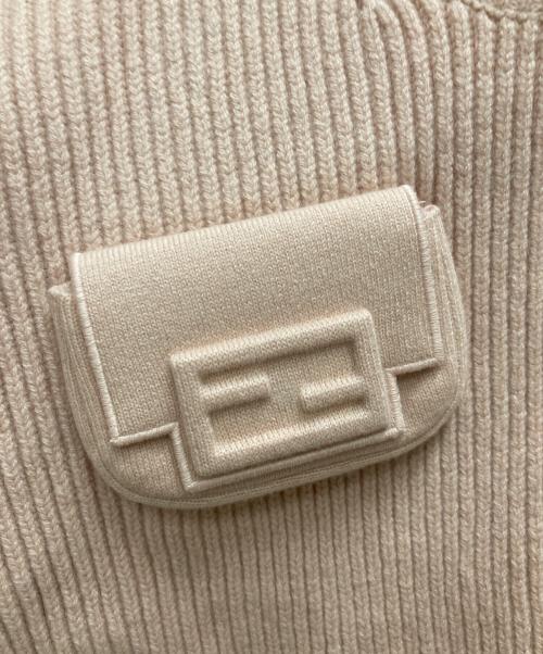 FENDI（フェンディ）FENDI (フェンディ) レイヤードニット ピンク サイズ:38の古着・服飾アイテム