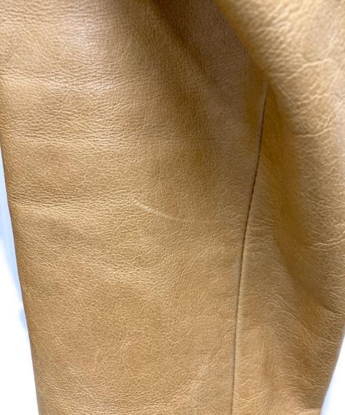 Cinquanta（チンクワンタ）Cinquanta (チンクワンタ) レザージップジャケット ブラウン サイズ:38の古着・服飾アイテム