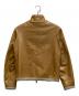 Cinquanta (チンクワンタ) レザージップジャケット ブラウン サイズ:38：13000円