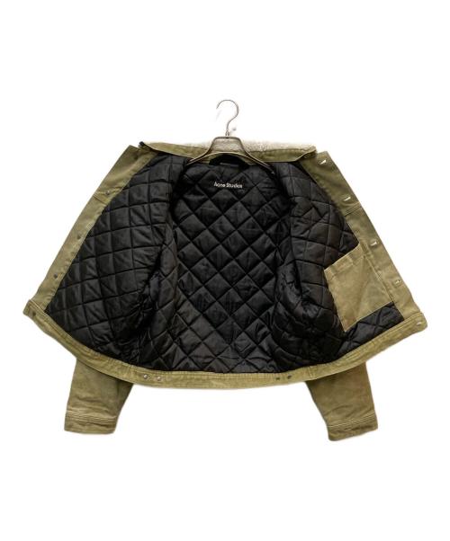 Acne studios（アクネ ストゥディオス）Acne studios (アクネ ストゥディオス) Trimmed Padded Cotton-Canvas Jacket グリーン サイズ:XXSの古着・服飾アイテム
