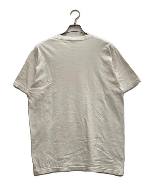 SUPREME（シュプリーム）Supreme (シュプリーム) COMME des GARCONS SHIRT (コムデギャルソンシャツ) コラボロゴプリントTEE ホワイト サイズ:Ⅼの古着・服飾アイテム