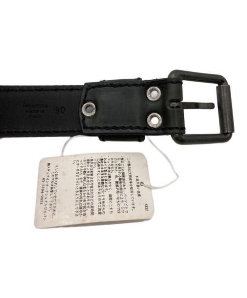 Maison Martin Margiela（メゾンマルタンマルジェラ）Maison Martin Margiela (メゾンマルタンマルジェラ) レザーベルト ブラック サイズ:90㎝の古着・服飾アイテム