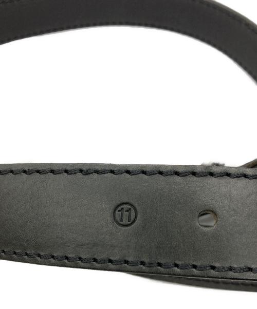Maison Martin Margiela（メゾンマルタンマルジェラ）Maison Martin Margiela (メゾンマルタンマルジェラ) レザーベルト ブラック サイズ:90㎝の古着・服飾アイテム