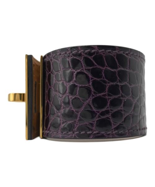 HERMES（エルメス）HERMES (エルメス) ケリードッグ バングル パープルの古着・服飾アイテム