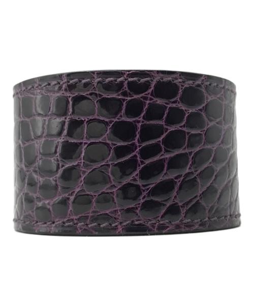 HERMES（エルメス）HERMES (エルメス) ケリードッグ バングル パープルの古着・服飾アイテム