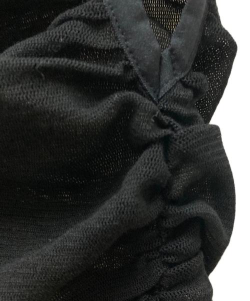 Mediam（ミディアム）Mediam (ミディアム) Cotton Tulle Gather One Shoulder ブラック サイズ:FREEの古着・服飾アイテム