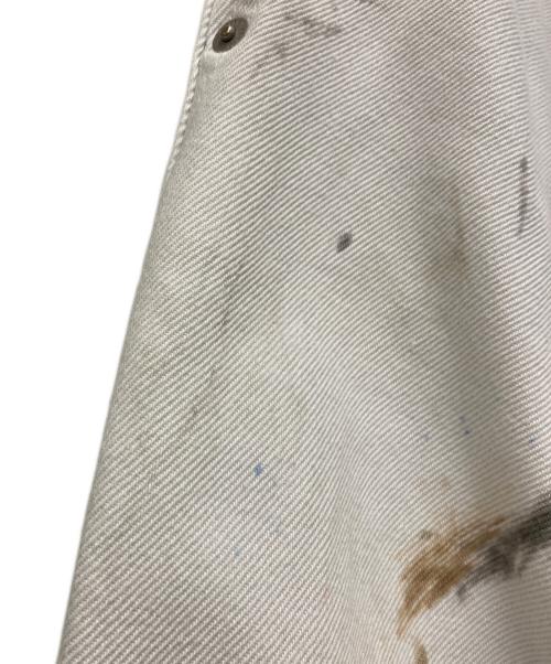AURALEE（オーラリー）AURALEE (オーラリー) HARD TWIST DENIM HAND PAINTED SLACKS ホワイト サイズ:5の古着・服飾アイテム