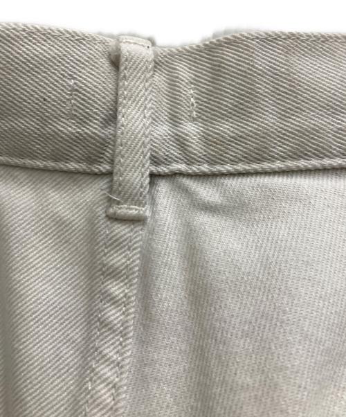 AURALEE（オーラリー）AURALEE (オーラリー) HARD TWIST DENIM HAND PAINTED SLACKS ホワイト サイズ:5の古着・服飾アイテム