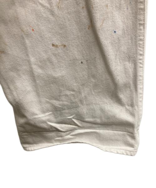 AURALEE（オーラリー）AURALEE (オーラリー) HARD TWIST DENIM HAND PAINTED SLACKS ホワイト サイズ:5の古着・服飾アイテム