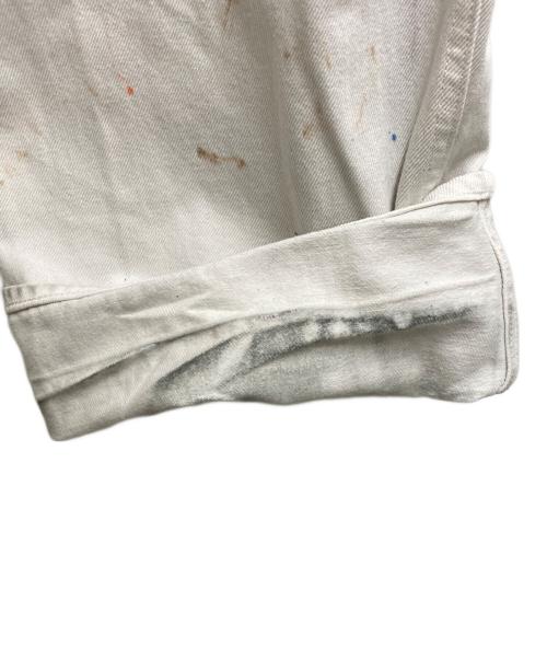 AURALEE（オーラリー）AURALEE (オーラリー) HARD TWIST DENIM HAND PAINTED SLACKS ホワイト サイズ:5の古着・服飾アイテム