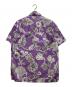E.TAUTZ (イートーツ) フラワープリントラインマンシャツ パープル サイズ:S：10000円