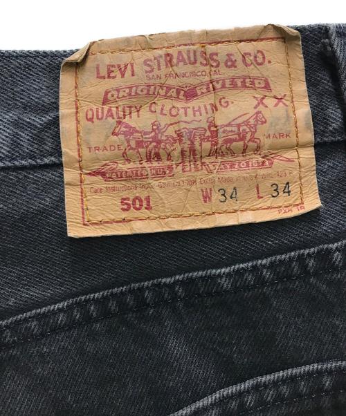 LEVI'S（リーバイス）LEVI'S (リーバイス) 501 先染めブラックデニムパンツ ブラック サイズ:W34×L34の古着・服飾アイテム