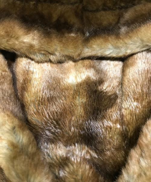 a point etc（アー ポワン ウテセ）a point etc (アー ポワン ウテセ) FAKE FUR VEST ブラウン サイズ:TUの古着・服飾アイテム