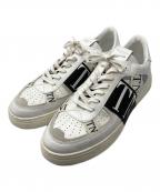 VALENTINOヴァレンティノ）の古着「レザーローカットスニーカー」｜ホワイト