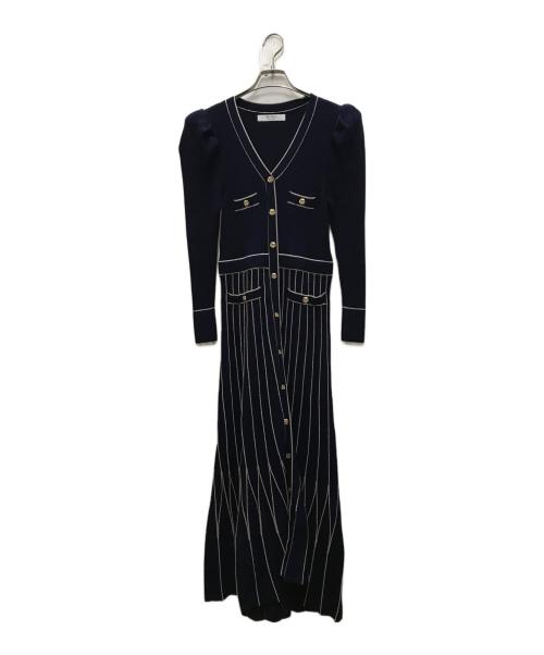 HER LIP TO（ハーリップトゥ）Her lip to (ハーリップトゥ) Suite Room Knit Long Dress ネイビー サイズ:Ｓの古着・服飾アイテム