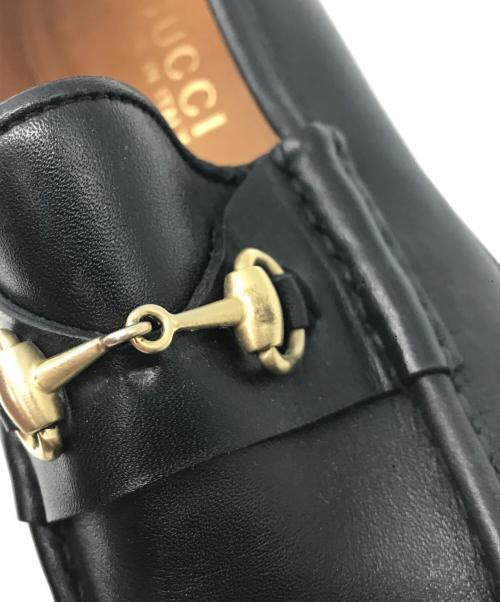 GUCCI（グッチ）GUCCI (グッチ) ホースビット レザー ローファー ブラック サイズ:35 1/2の古着・服飾アイテム