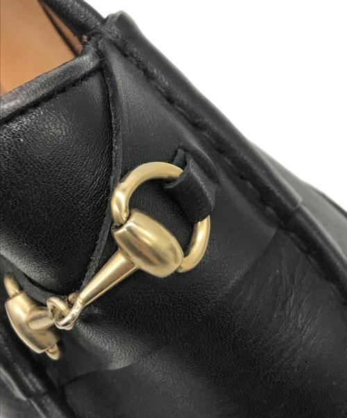 GUCCI（グッチ）GUCCI (グッチ) ホースビット レザー ローファー ブラック サイズ:35 1/2の古着・服飾アイテム