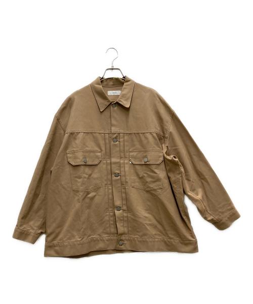 Graphpaper（グラフペーパー）Graphpaper (グラフペーパー) Double Cloth Peach Trucker Jacket ブラウン サイズ:1の古着・服飾アイテム