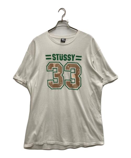 stussy（ステューシー）stussy (ステューシー) ナンバリングTEE ホワイト サイズ:XLの古着・服飾アイテム